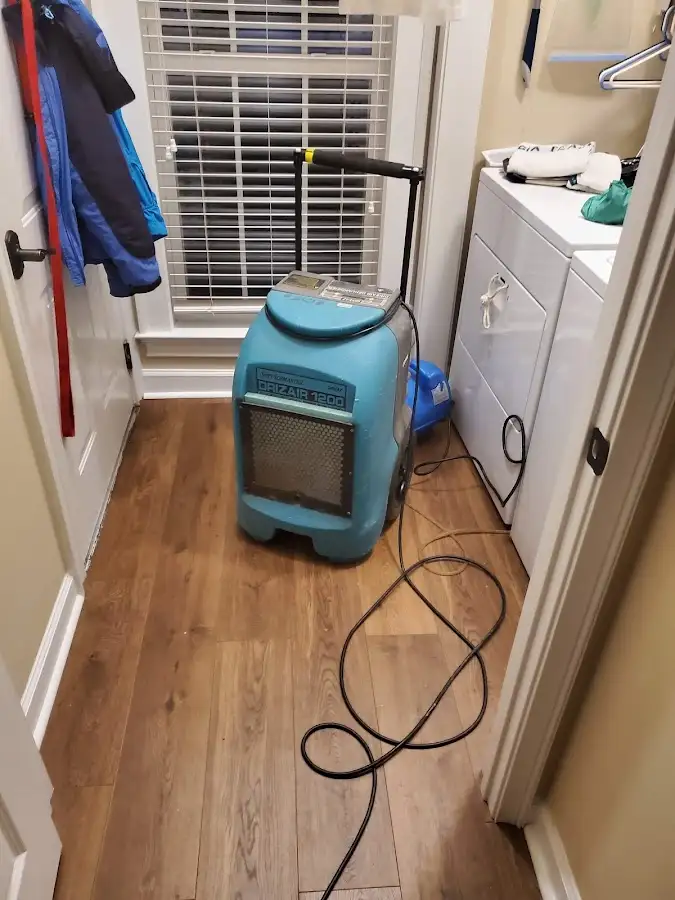 Commercial dehumidifier deployed for Flood Damage Cleanup in Danbury